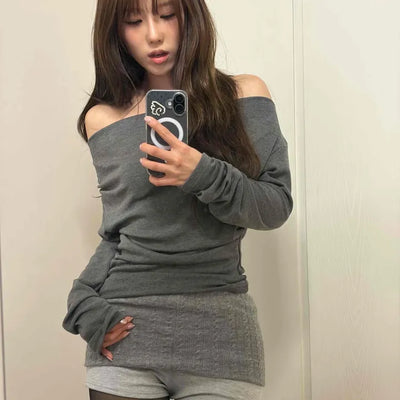 Two-tone Layered Mini Shorts