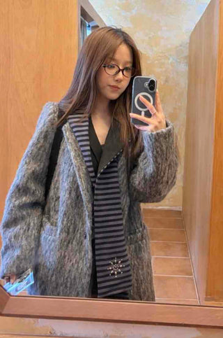 Mink Fur Loose Fit Short Coat