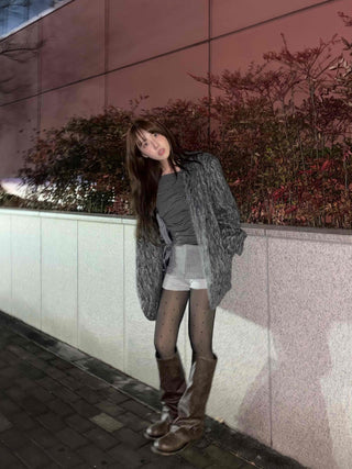 Mink Fur Loose Fit Short Coat