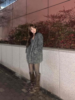 Mink Fur Loose Fit Short Coat