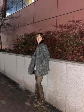 Mink Fur Loose Fit Short Coat