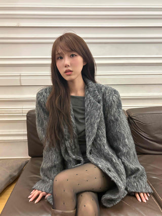 Mink Fur Loose Fit Short Coat