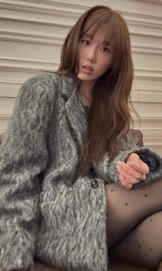 Mink Fur Loose Fit Short Coat