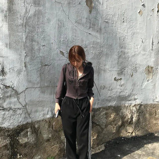 Mar Y2K Unique Hip Crop Hoodie
