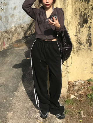 Mar Y2K Unique Hip Crop Hoodie