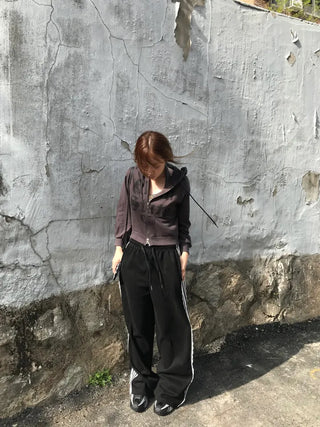 Mar Y2K Unique Hip Crop Hoodie