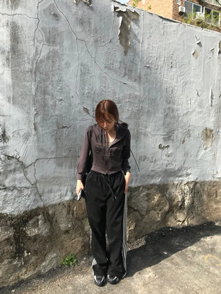 Mar Y2K Unique Hip Crop Hoodie