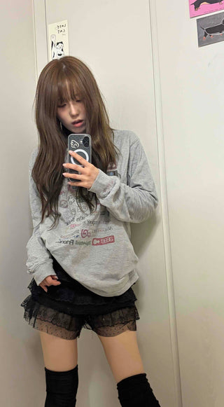 Fur-trimmed Mini High-waisted Shorts