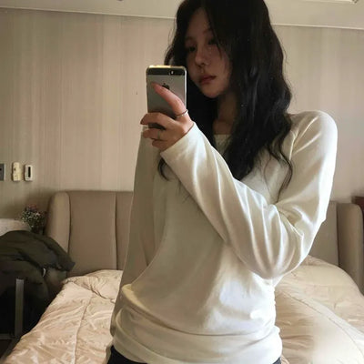 Diamant Authentic Quilted Stitch Round Long Sleeve Tee