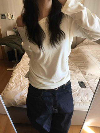Diamant Authentic Quilted Stitch Round Long Sleeve Tee
