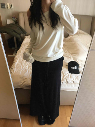 Diamant Authentic Quilted Stitch Round Long Sleeve Tee