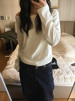Diamant Authentic Quilted Stitch Round Long Sleeve Tee