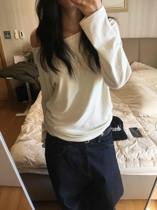 Diamant Authentic Quilted Stitch Round Long Sleeve Tee