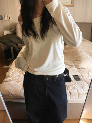 Diamant Authentic Quilted Stitch Round Long Sleeve Tee
