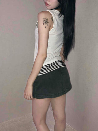 Soft Slim Fit Ribbed Round Neck Sleeveless