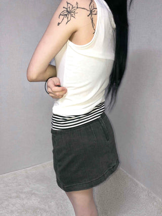 Soft Slim Fit Ribbed Round Neck Sleeveless