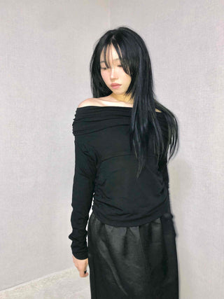 See-through Lace Elastic A-line Midi Skirt