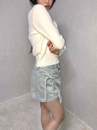 Daily Cozy V-Neck Crop Stretchy Knit