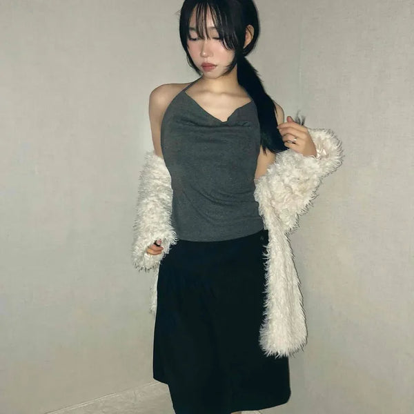 Slim Fit Straight High-Waisted Midi Skirt