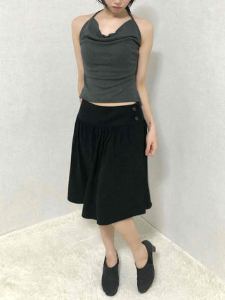 Slim Fit Straight High-Waisted Midi Skirt