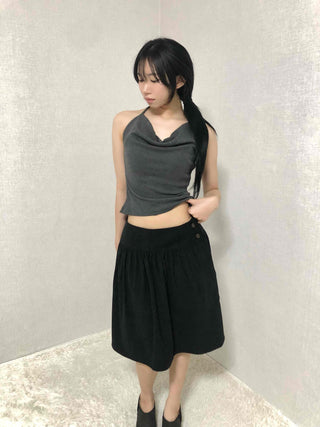 Slim Fit Straight High-Waisted Midi Skirt