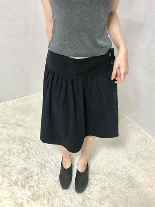 Slim Fit Straight High-Waisted Midi Skirt