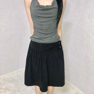 Slim Fit Straight High-Waisted Midi Skirt
