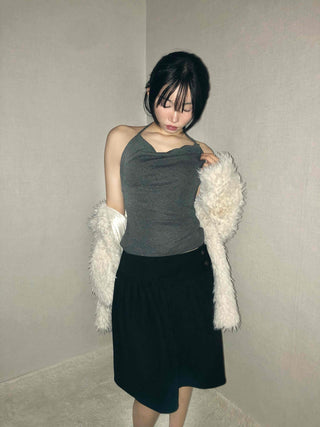 Slim Fit Straight High-Waisted Midi Skirt