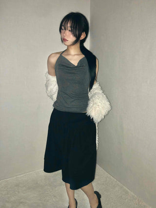 Slim Fit Straight High-Waisted Midi Skirt
