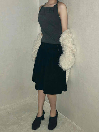 Slim Fit Straight High-Waisted Midi Skirt