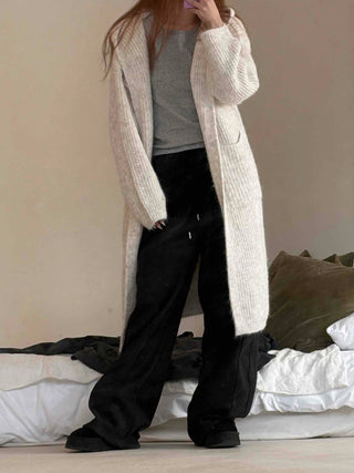 Puff Sleeve Pocono Short Knit Cardigan