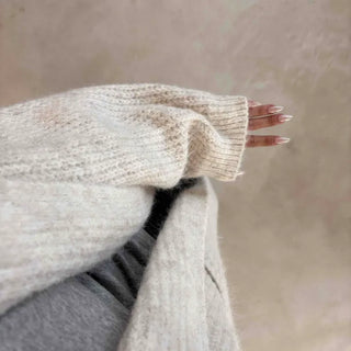 Puff Sleeve Pocono Short Knit Cardigan