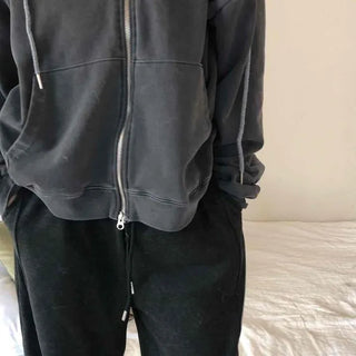 Slim Cropped Pullover Hoodie