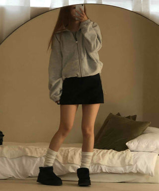 Prepcore High-Waisted Slim Fit Tight Mini Skirt