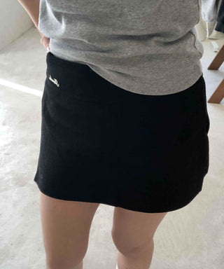 Prepcore High-Waisted Slim Fit Tight Mini Skirt