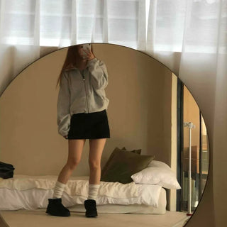 Prepcore High-Waisted Slim Fit Tight Mini Skirt