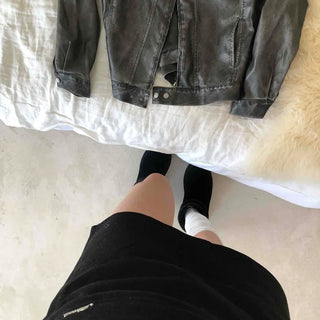 Prepcore High-Waisted Slim Fit Tight Mini Skirt