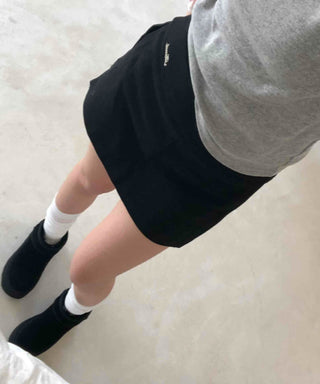 Prepcore High-Waisted Slim Fit Tight Mini Skirt