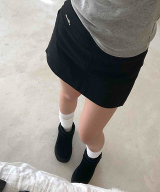 Prepcore High-Waisted Slim Fit Tight Mini Skirt