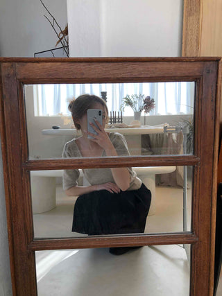 Natural Texture Wide V-Point Basic Knit