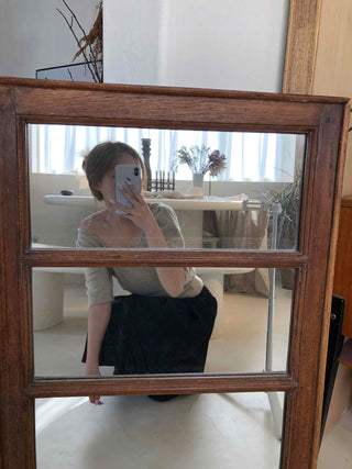 Natural Texture Wide V-Point Basic Knit