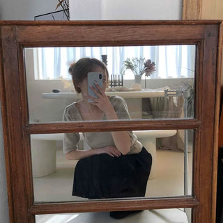 Natural Texture Wide V-Point Basic Knit