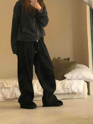 Velvet Drape Loose Wide Pants