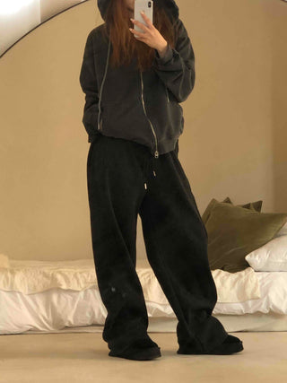 Velvet Drape Loose Wide Pants