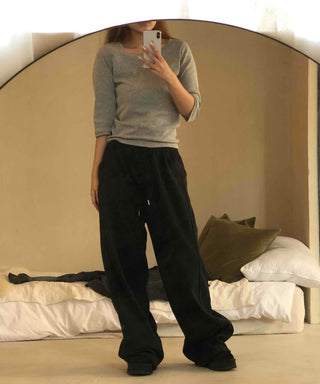 Velvet Drape Loose Wide Pants