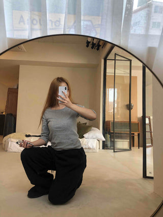 Velvet Drape Loose Wide Pants
