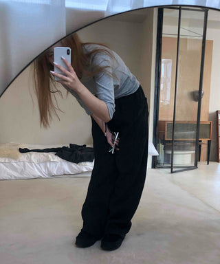 Velvet Drape Loose Wide Pants