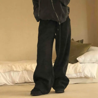 Velvet Drape Loose Wide Pants