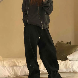 Velvet Drape Loose Wide Pants
