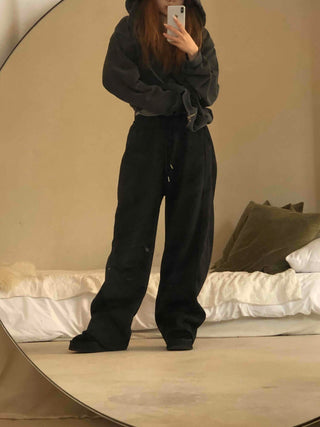 Velvet Drape Loose Wide Pants